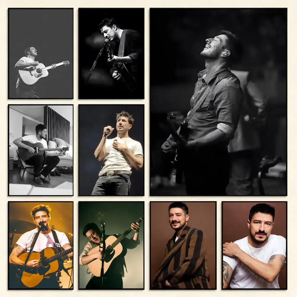 Acoustic M-Marcus Mumford Poster Digital Solvent Print Waterproof PP Fade-Resistant Wall Art Room Decor Gift