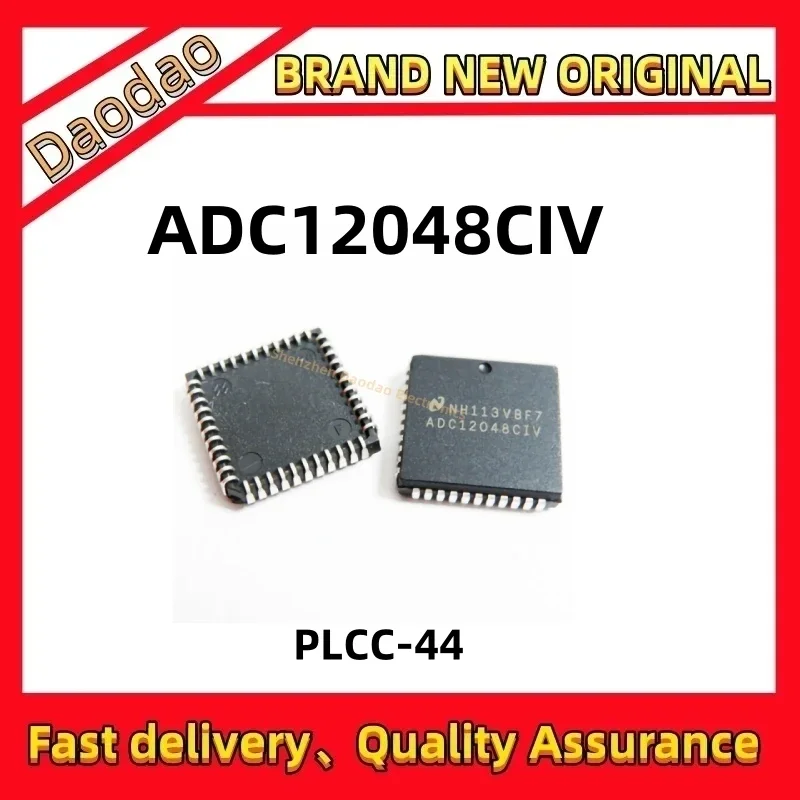 

Quality Brand New ADC12048CIV 12 Analog-to-digital converter ADC12048 IC ADC Chip PLCC-44