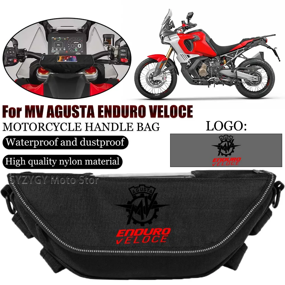 

For Mv Agusta enduro veloce Motorcycle accessory Waterproof And Dustproof Handlebar Storage Bag navigation bag