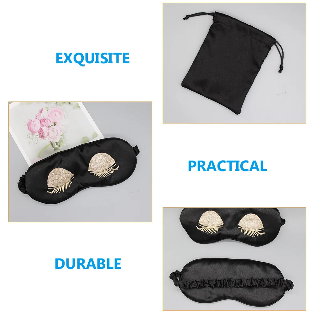 

Glitter Sleeping Mask Cute Eye Cover for Women Comfortable Wearable Eye Shade for Home Hotel Train