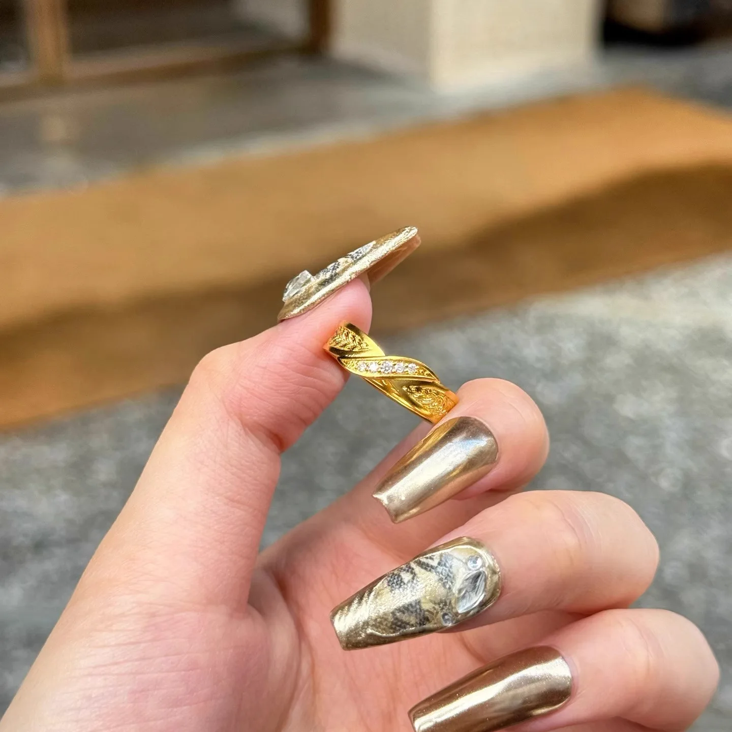S925 Sterling Silver Ring For Women Inlaid Shiny Diamond Minimalist Niche Light Luxury Versatile Elegant High Grade Finger Ring 