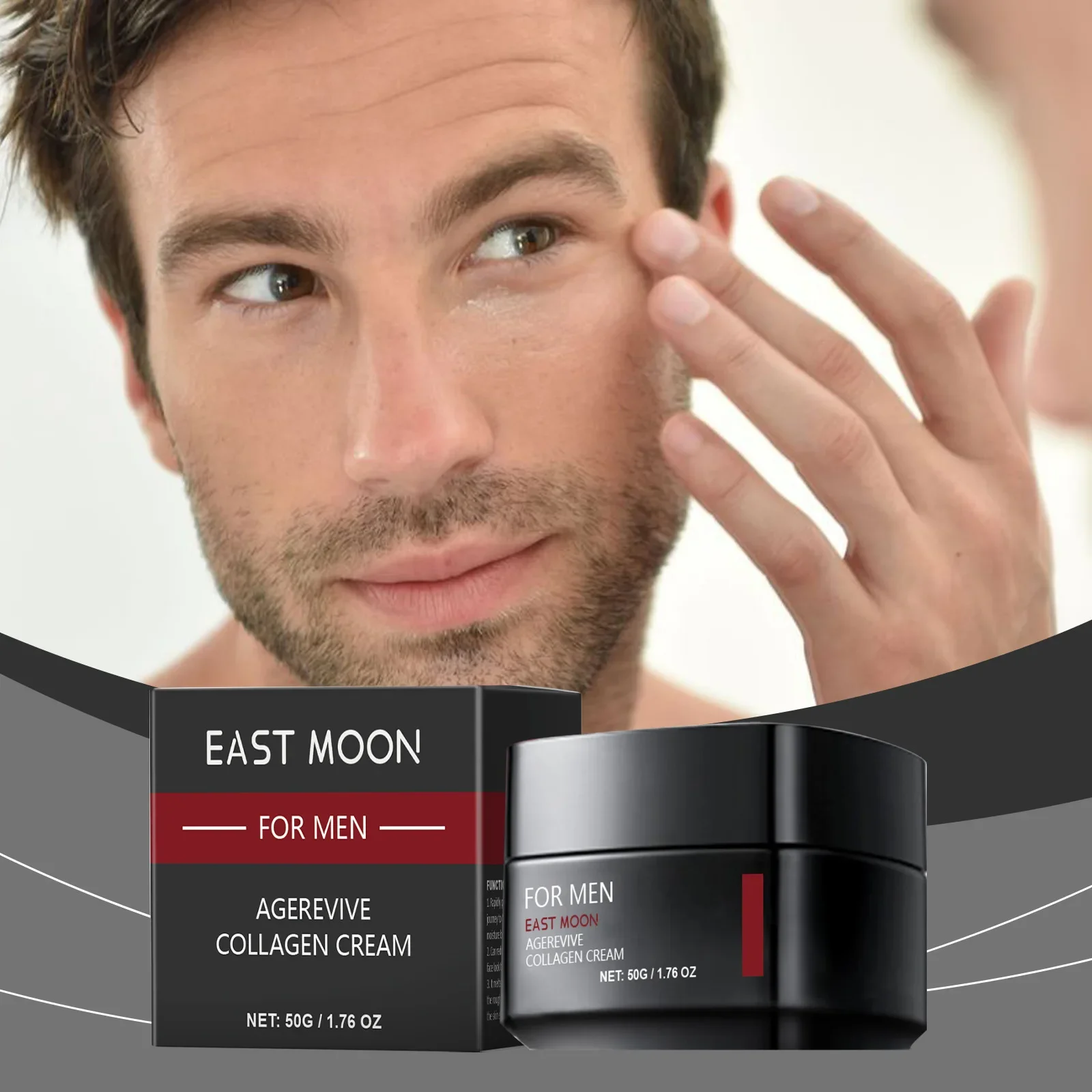 

EAST MOON Hyaluronic Acid Hydrating Cream for Men's Facial Skin Nourishes and Rejuvenates The Skin Moisturizing Cream