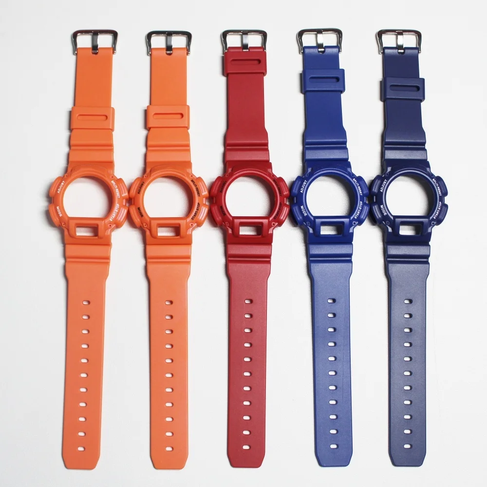 DW-9052 / 9050 / 9051 / 004C / 9000 시계 밴드 방수 시계 밴드 스트랩 및 케이스 베젤용 스트랩 및 베젤