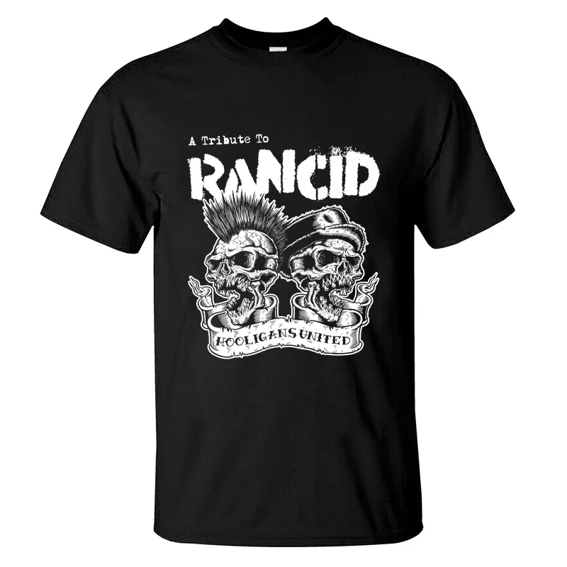 2024 American Cartoon Rock Band Music Punk Rancid Skull Street Thug T-Shirt