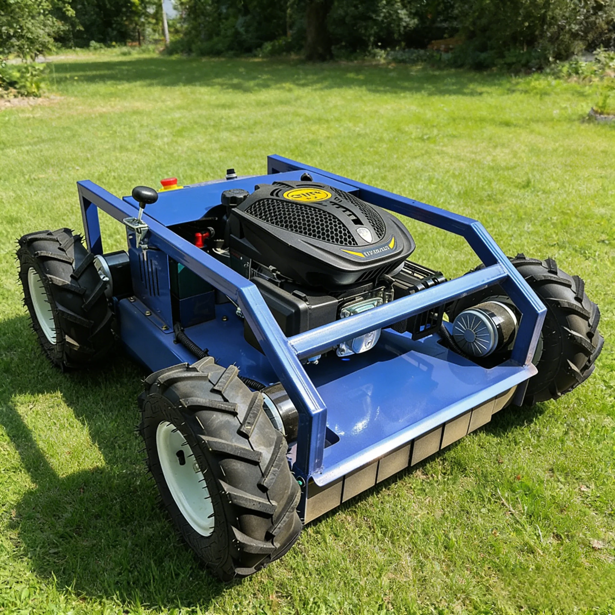 

Custom Service Safe Wheeled Grass Cutter with One-Key Emergency Stop for Agriculture Gardening & Slopes