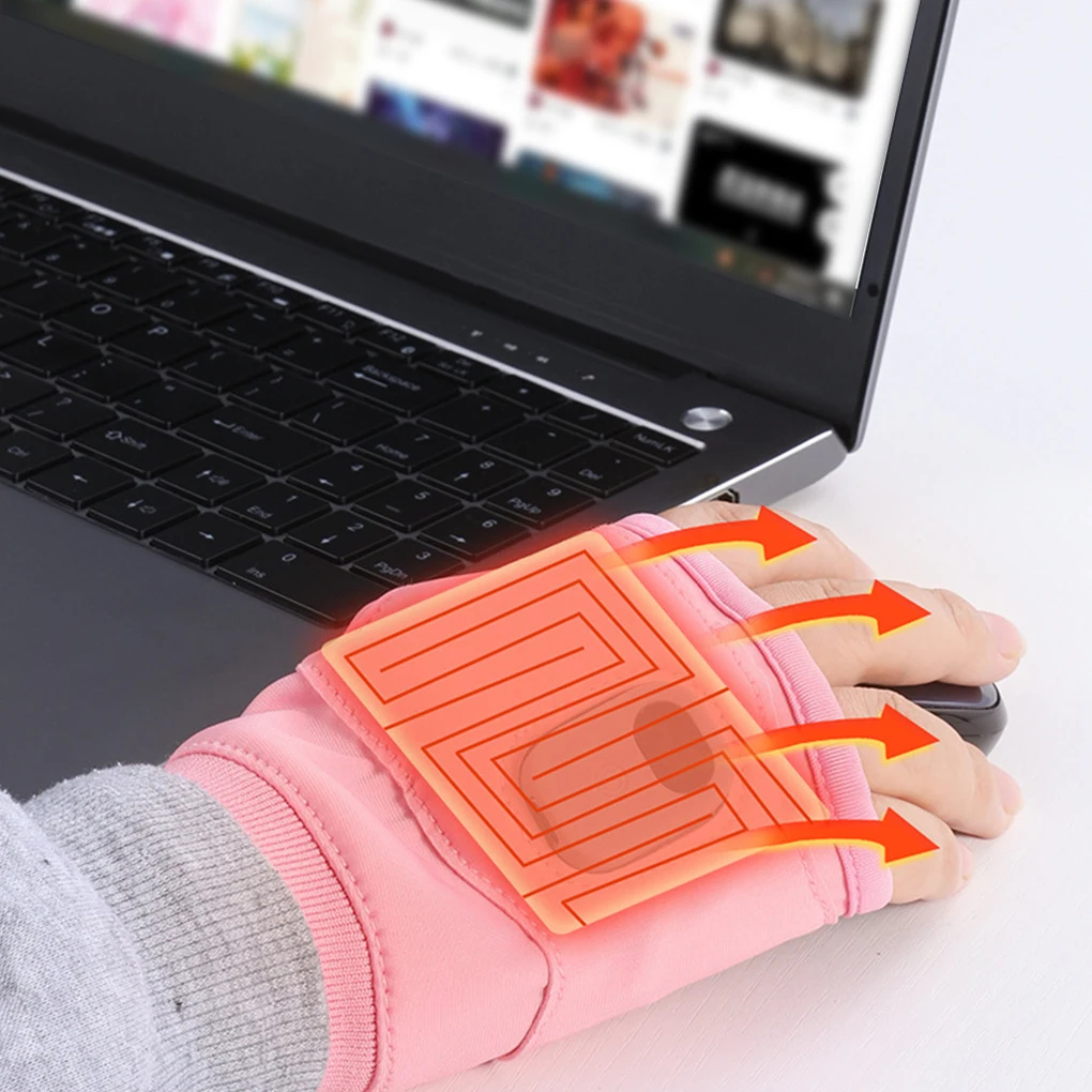 Electric Gloves 360 Degree Heating Rechargeable Heated For Game Office Outdoor 2. Long Lasting