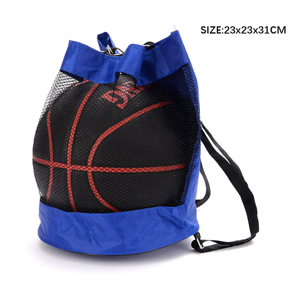 Portable Basketball Mesh Bag Outdoor Football Soccer Storage Volleyball Backpack Ball Fitness Training Bag