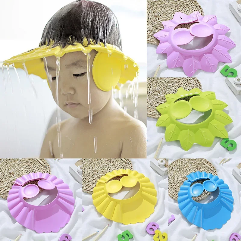 Baby Shampoo Protector Hat Wash Hair Cap Protector Kids Head Shampoo Cover Multifunction Bath Accessories Protective Visor