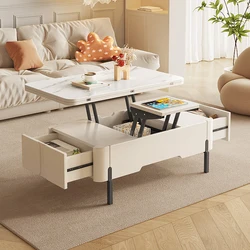 Lift Top Coffee Table Simple Clear Floor Low Storage Wooden Coffee Table White Modern Mesas De Centro Para Sala Home Furniture