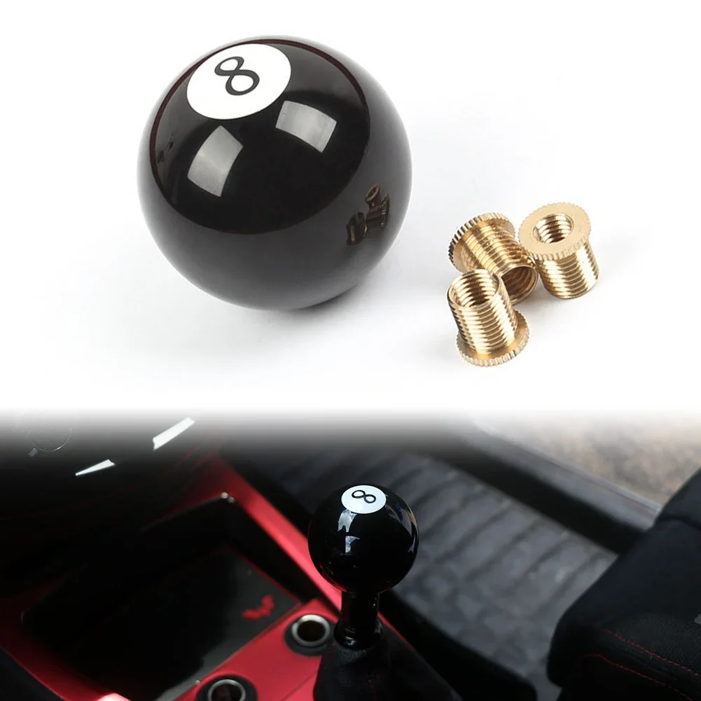 For Manual Transmission Gear Shift Knob Acrylic Shift Knob Brass Adapters Easy To Hold High Universality Manual Measurement