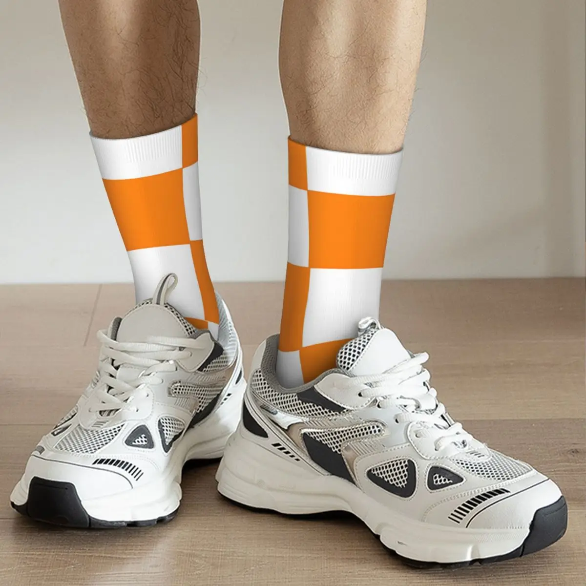 Chaussettes de compression Elin Tennessee Volunteers pour hommes, Checkerboxes, Harajuku, Quality Pattern Crew, Nouveauté