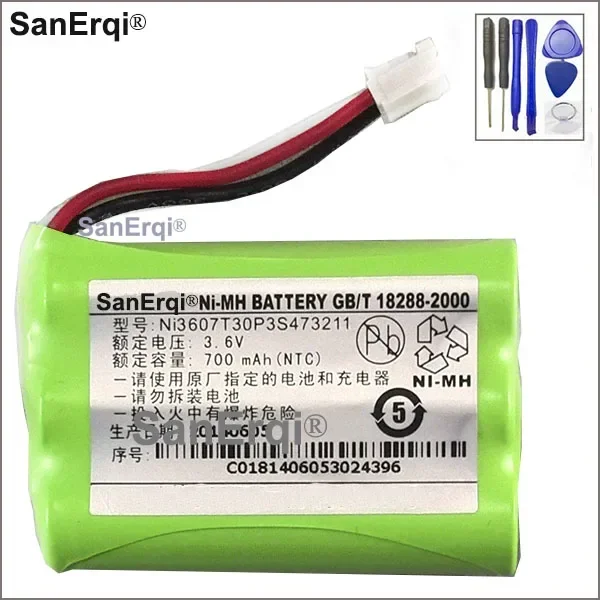 

Аккумулятор для ZTE WP650 WP850 Ni3607T30P3S 473211 Аккумулятор емкостью 700 мАч С инструментом