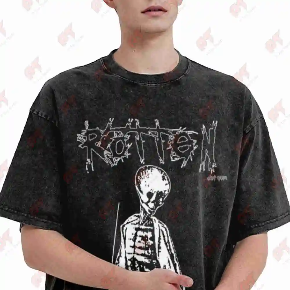 Rotten Dot Com Vintage Washed Tee Pure Cotton T-Shirt