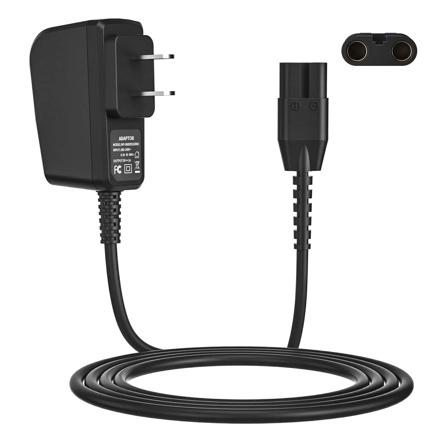 5V1A pengganti untuk pengisi daya baterai Dock dengan Adapter daya untuk pemotong rumput manscaced 3.0 & 2.0 pemangkas rambut selangkangan listrik