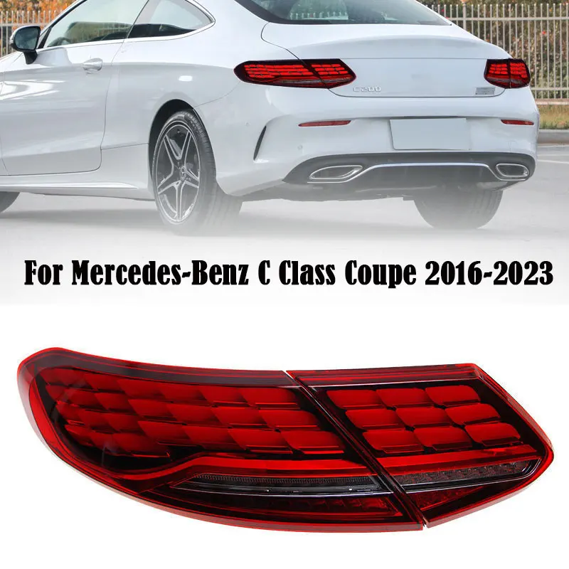 

Автомобильные задние фонари для Mercedes-Benz C Class C W205 Coupe 2016-2023, новый стиль, полный цвет, задний фонарь в сборе