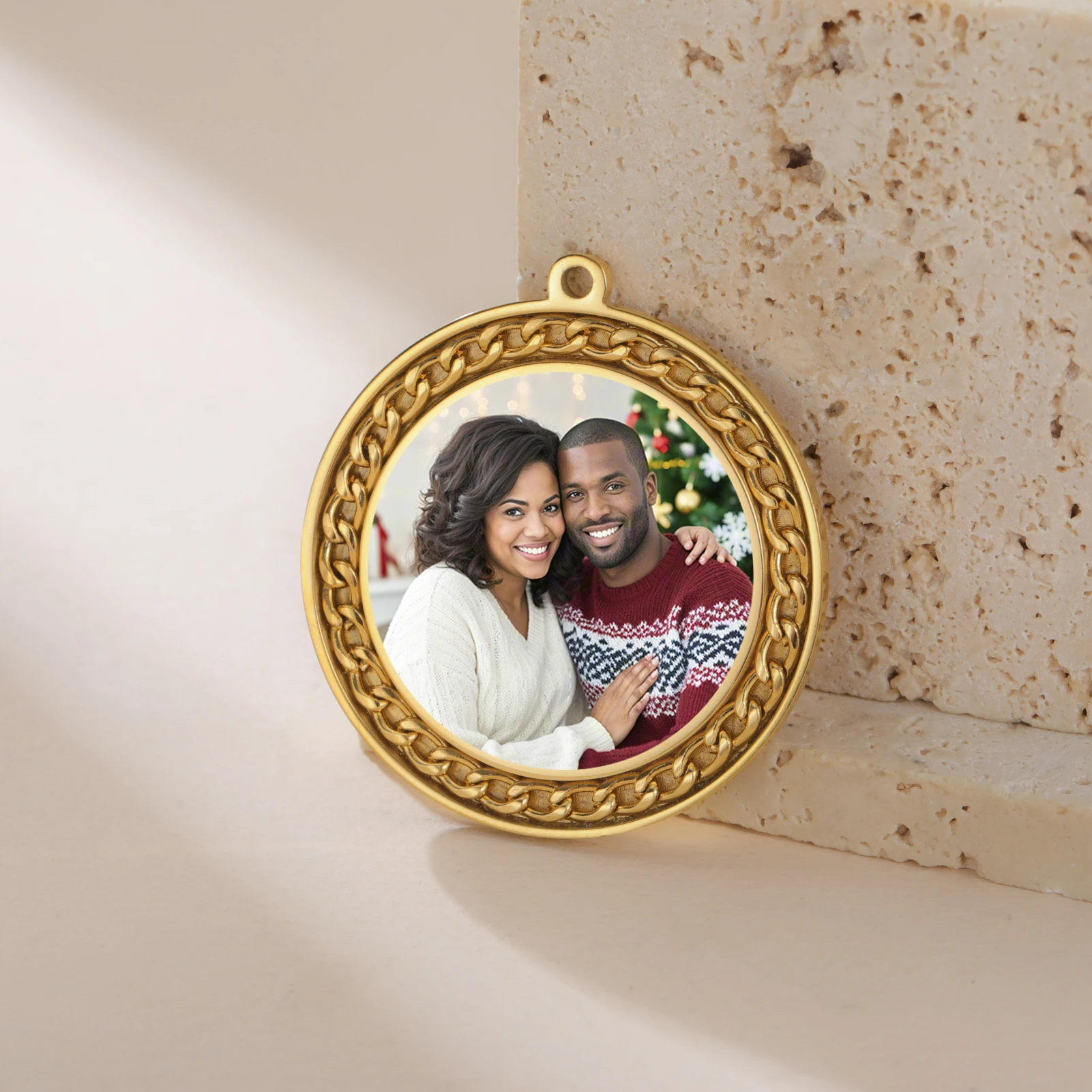 

Chain Decoration Circular Color Printing Customized Pendant Personal Fashionable Trendy Accessory Suitable Friends And Lovers