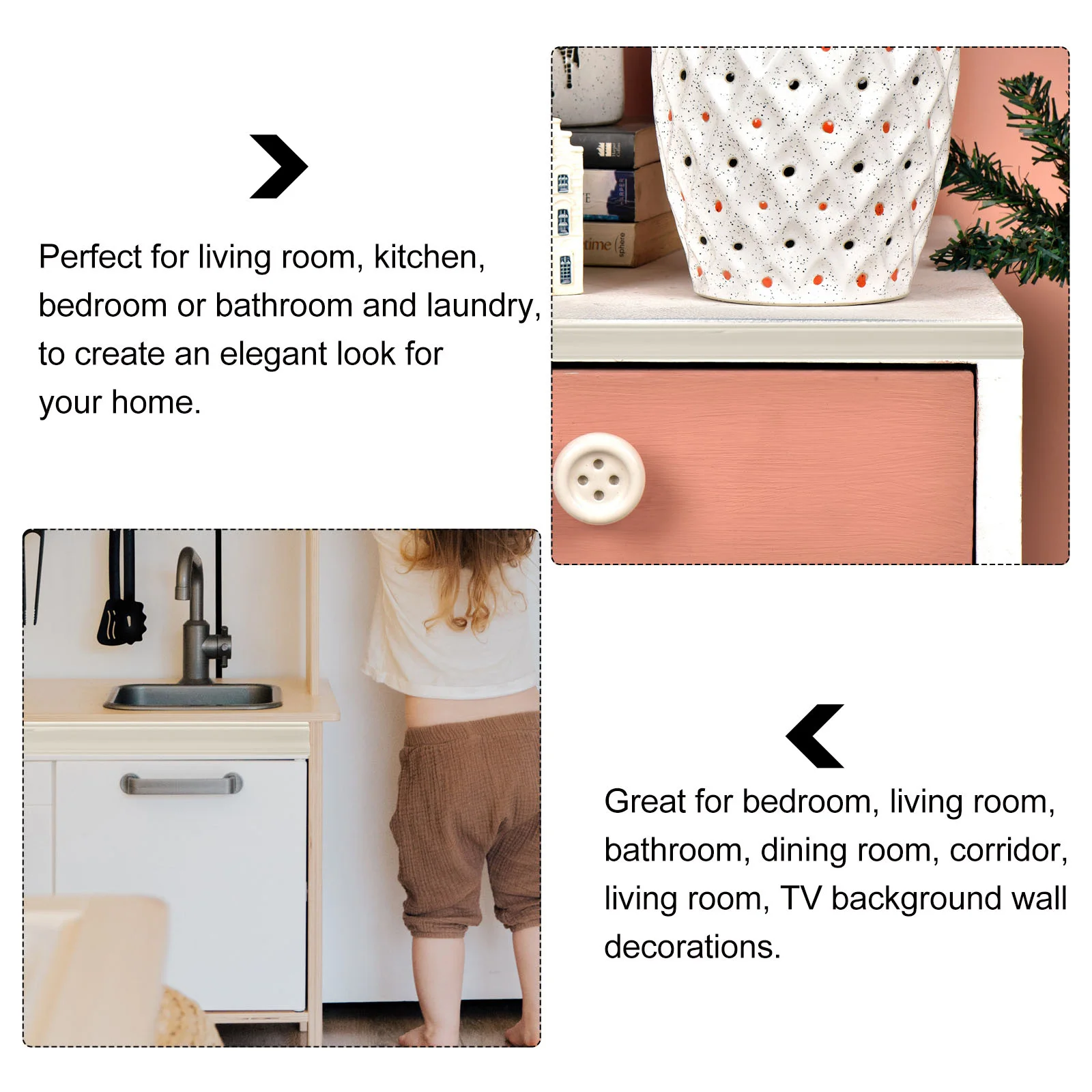 

Wall Sticker Skirting Fast and Easy Decoration Home Mirror Instant for Living Room