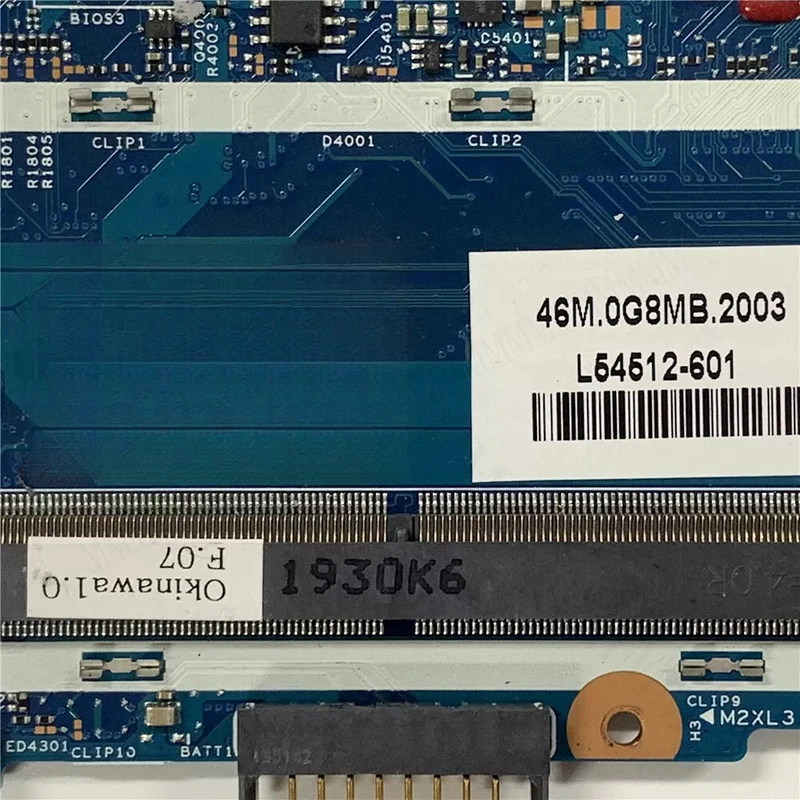 TT  For HP ENVY 17-CE 17t-ce Motherboard PN L52451-601 i7-8565U DSC 4GB