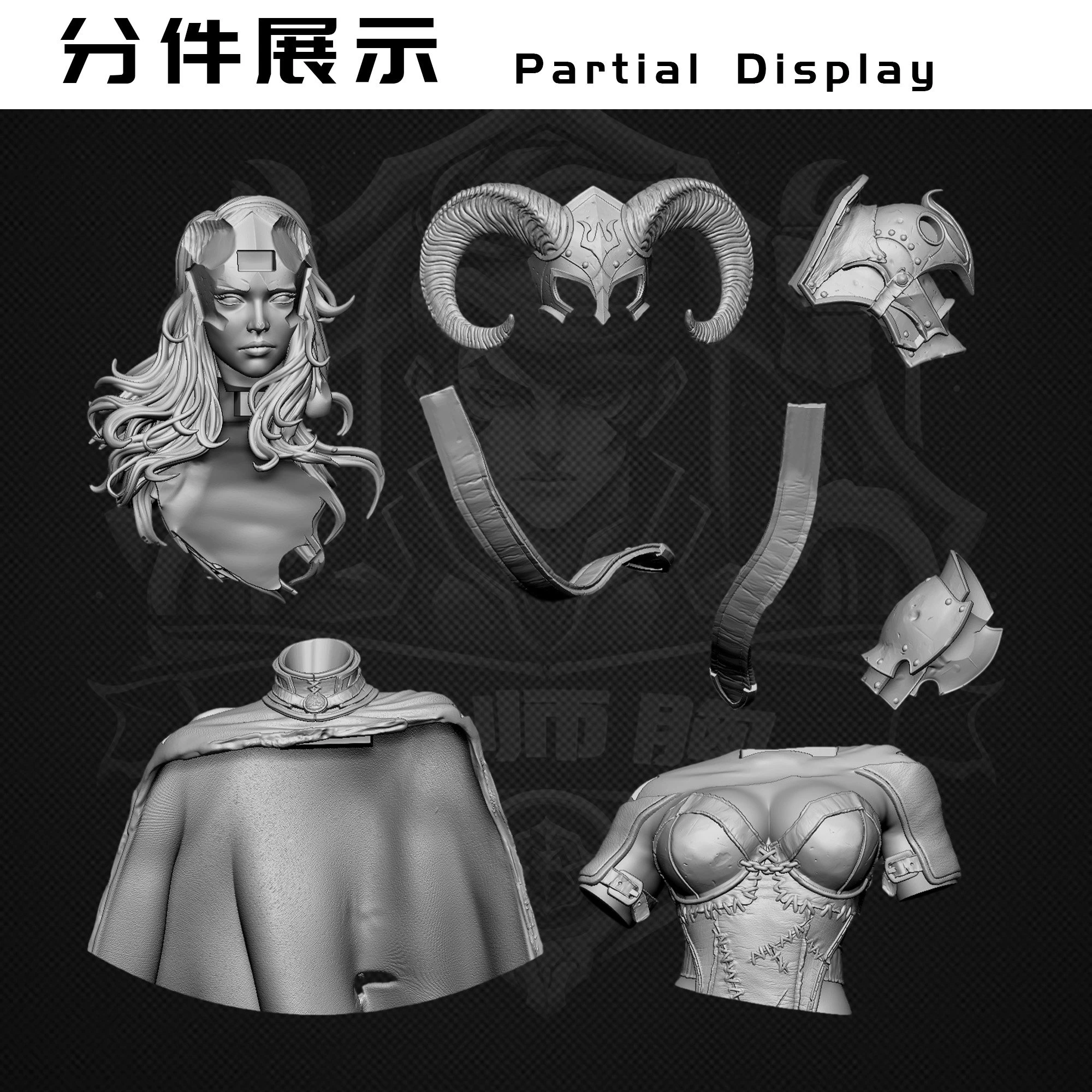 1/10 bust C5-100 flesh color resin  Uncolored and unassembled mold figure model ornament