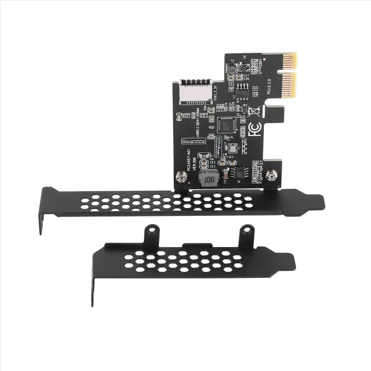 A99X PCI Express 2.0 X1 USB 3.2 Gen1 TYPE-E Add on Card PCIe Front Type-C Adapter Riser USB3.1 Gen1 A-KEY 5Gb Expansion Card