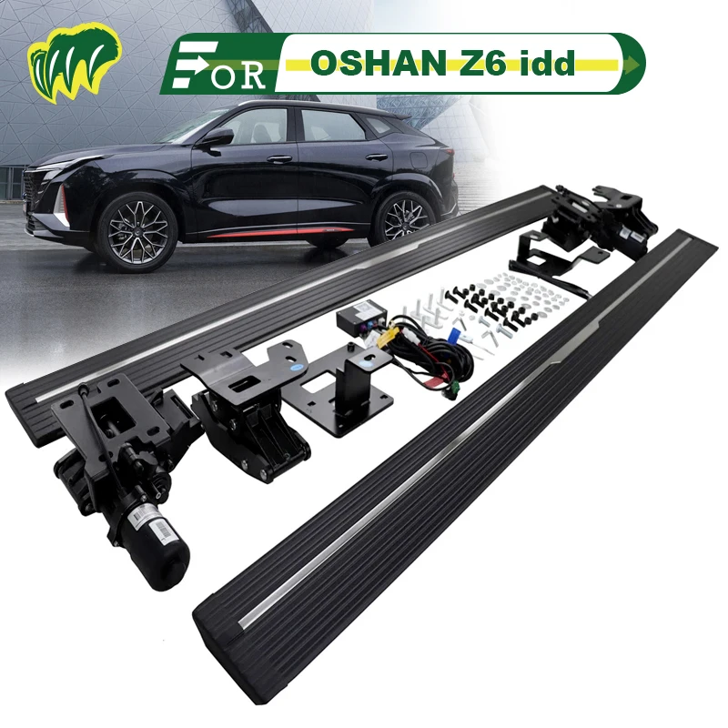 

2Pcs For Changan OSHAN Z6 idd 2022 2023 SUV Truck Electric intelligence Running Boards Bar Pedals Side Step Bars with LED Lights