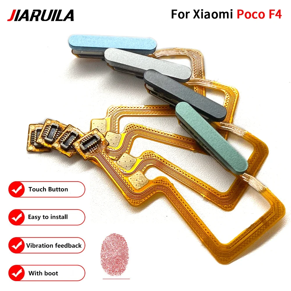NEW For Xiaomi Poco F4 GT F5 Fingerprint Sensor Scanner Touch ID Connecter Home Return Key Menu Button Flex Cable For Poco F4 image 5