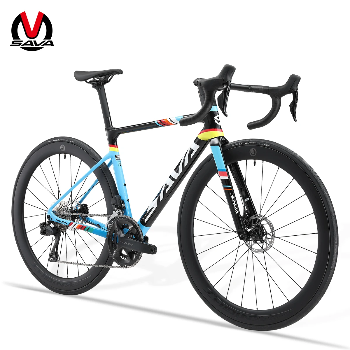 

SAVA Racing Team Edition electronic shifting Road Bike 24 Speed Full Carbon Fiber Road Bike Race Bike with SHIMAN0 105 7170 Di2