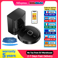 Liectroux G7 LDS Robot Vacuum Cleaner & Mop Combo,Self Empty,Laser Lidar Navigate,Multi-floor Map,6.5KPa,Carpet Boost,180Min Run