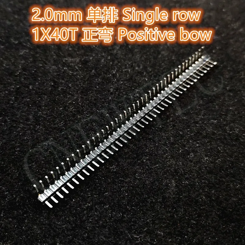 2.0mm 40 Pin Male Single Row Pin Header Strip 2.0mm male pin header connector copper