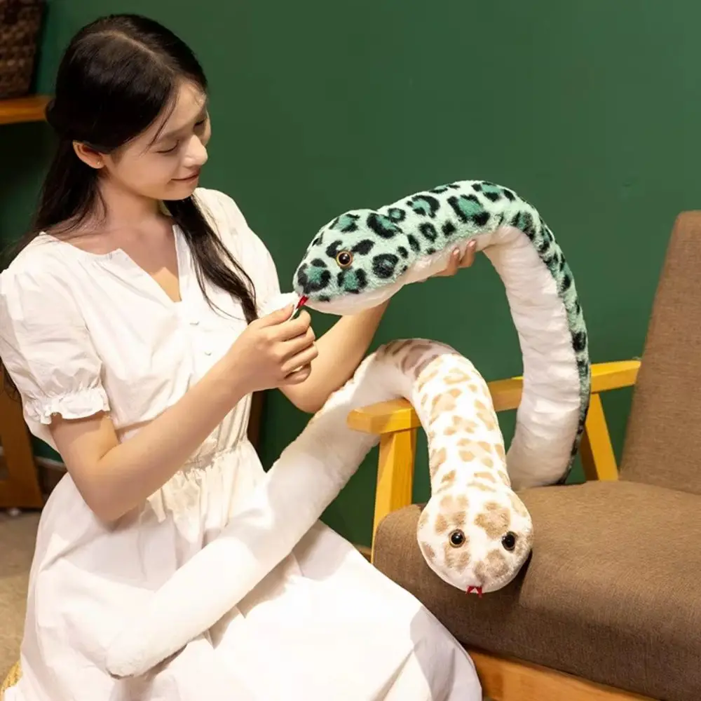 

Simulated Snake Plush Toys Chinese Animal Year of The Snake Plush Toys Stuffed Cute Snake Year Mascot Doll Birthday Gifts