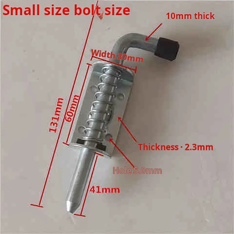 1PCS Heavy Duty Spring Bolt Carriage Lock Industrial Machinery Equipment Cabinet Door Accessories Positioning Spring Pin