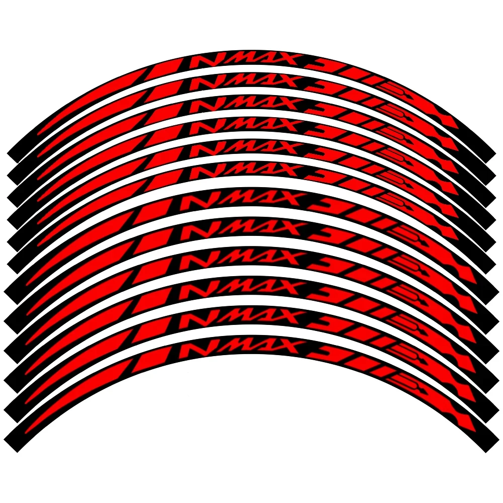 Pegatina reflectante para rueda de motocicleta, calcomanías impermeables, cinta de rayas de llanta para NMAX125, Nmax155, nmax160, NMAX