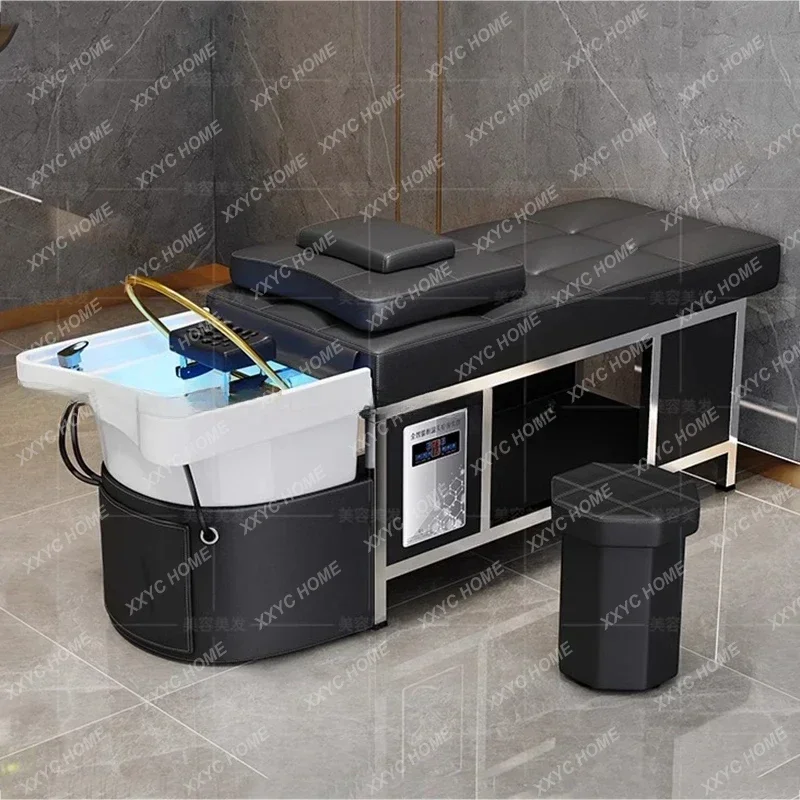 

Shower Head Hair Washing Bed Massage Japanese Head Spa Shampoo Chair Salon Fumigation Krzeslo Szampon Salon Equipment MQ50SC