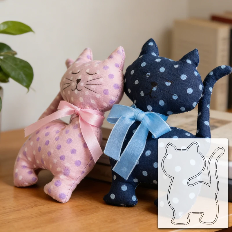 Cute Cat Quilting Template for DIY Projects