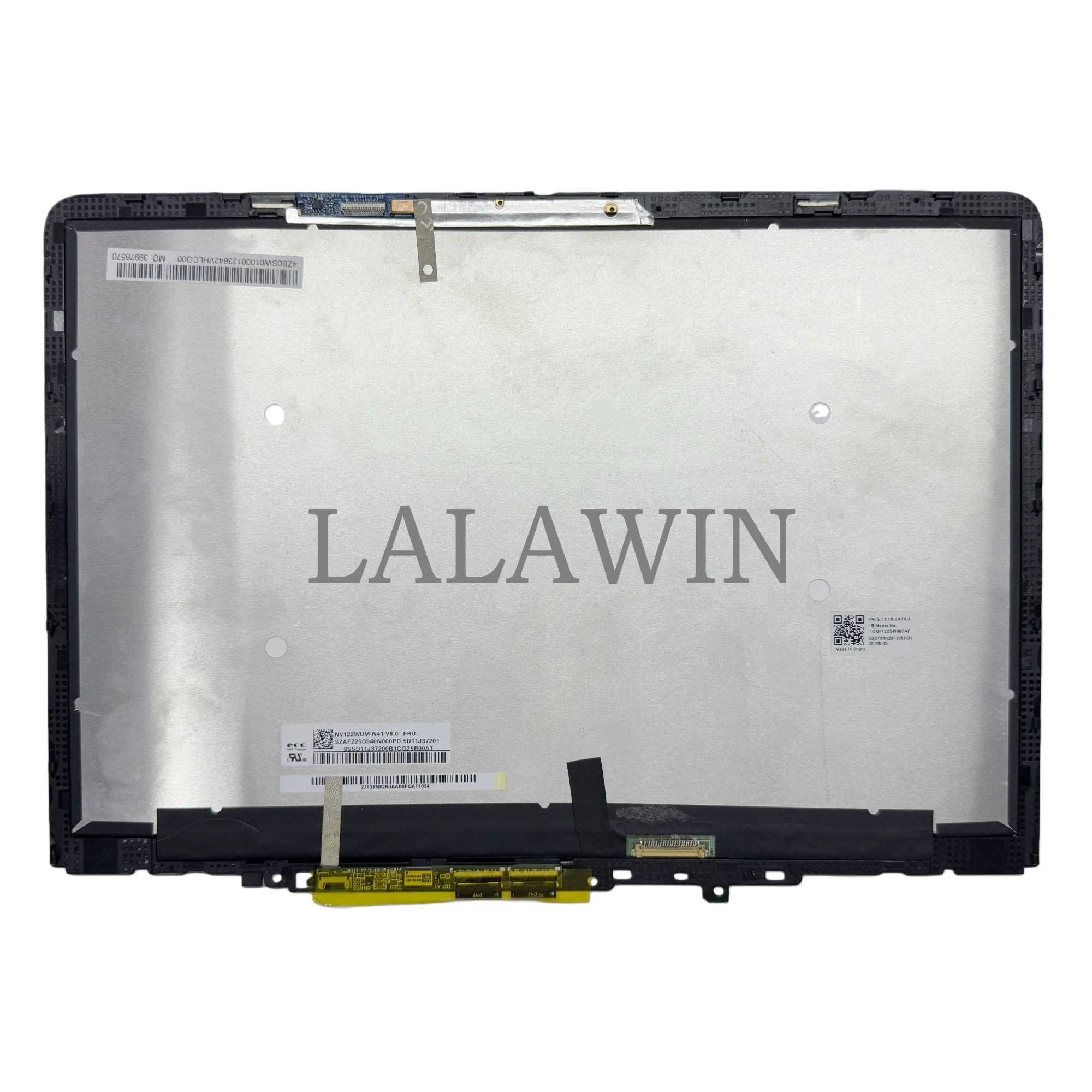 NV122WUM-N41 FRU 5D11J37201 for the Lenovo 500W Gen 4 (82VR) series 12.2 Inch LCD Touch Screen Assembly