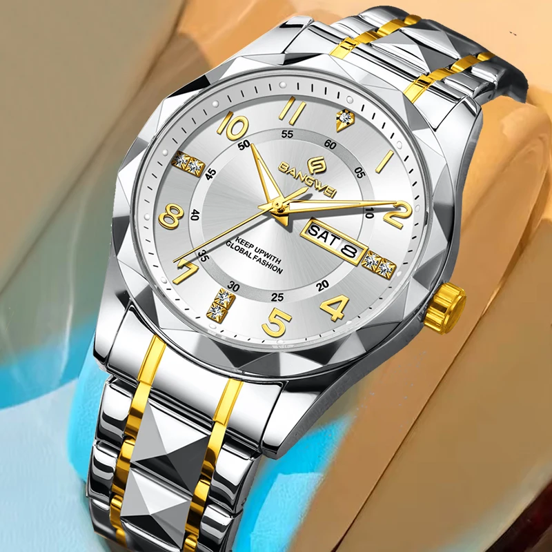 

BANGWEI New Original Luxury Women's Bracelet Watch Elegant Luminous Waterproof Watch for Women Outdoor Sports Quartz Chronograph