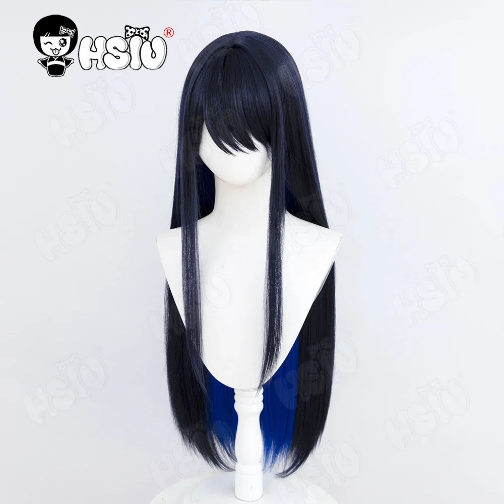 2025 Jomae Saori Cosplay Wig HSIU 80cm Black Blue Mixed Blue Long Hair Synthetic Wig Game Blue Archive Jomae Saori Cosplay Wig view 5