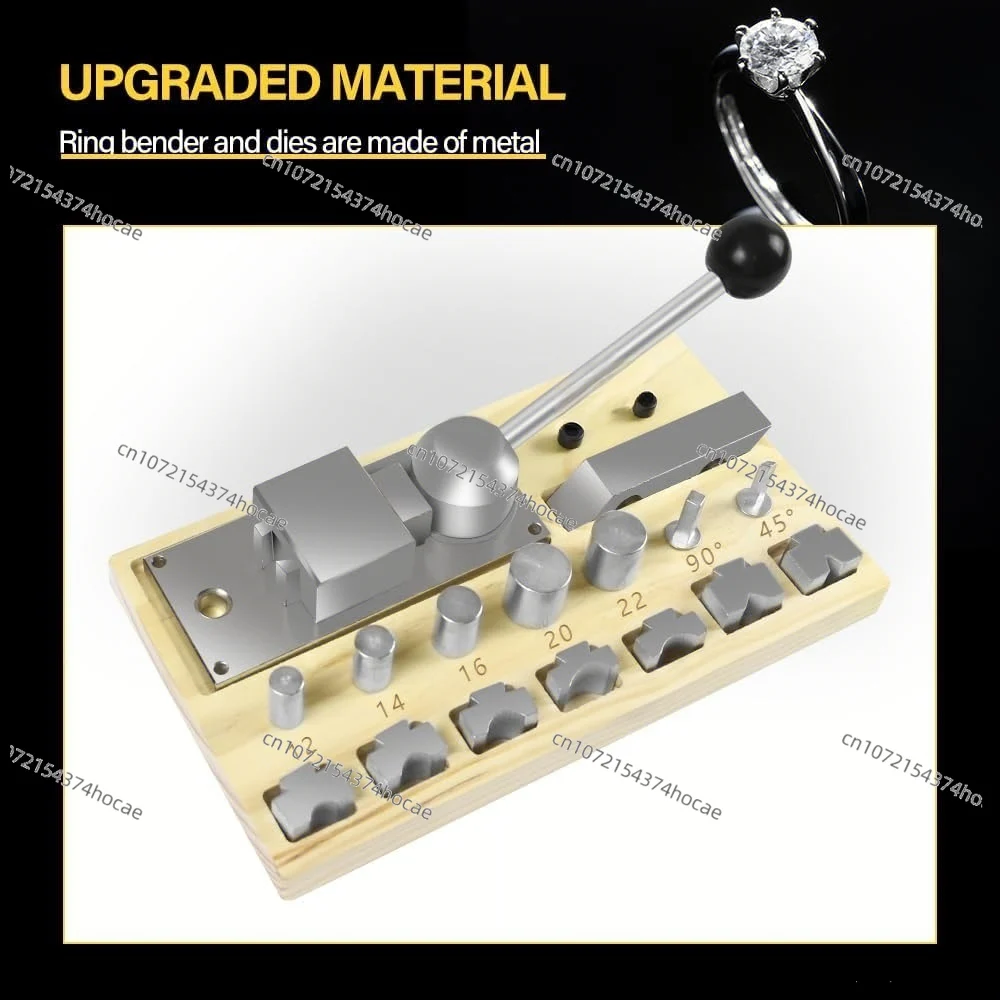 Upgraded Heavy Duty Ring Bending Tool Kit, DIY Spoon Ring Maker with Multi-Functional Dies for Jewelry Craft