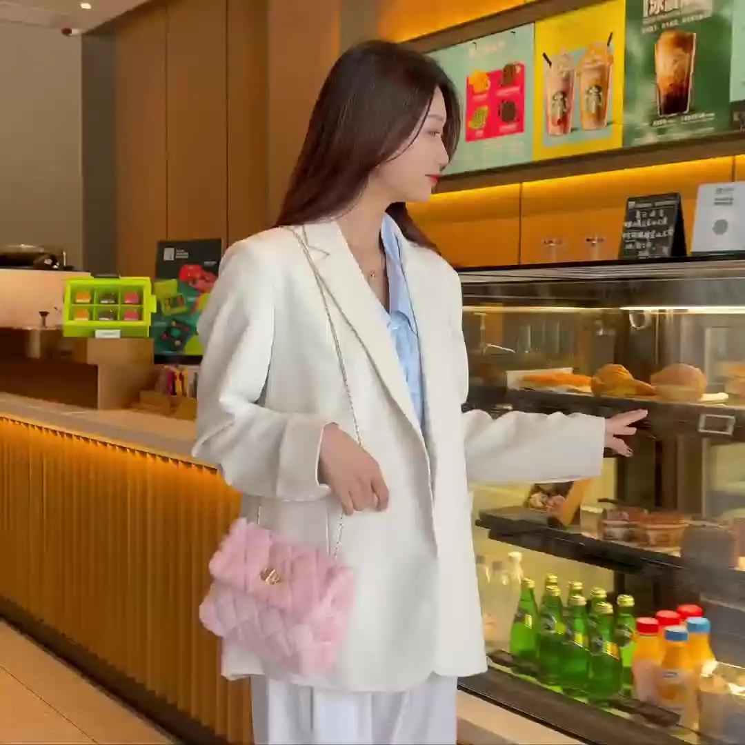 Personalisierte Umhängetasche für Damen, Neue Modische Vielseitige Ketten-Schultertasche für Tägliches Einkaufen, Weiche Verschluss-Schnalle Kleine Quadratische Tasche – Detail 6
