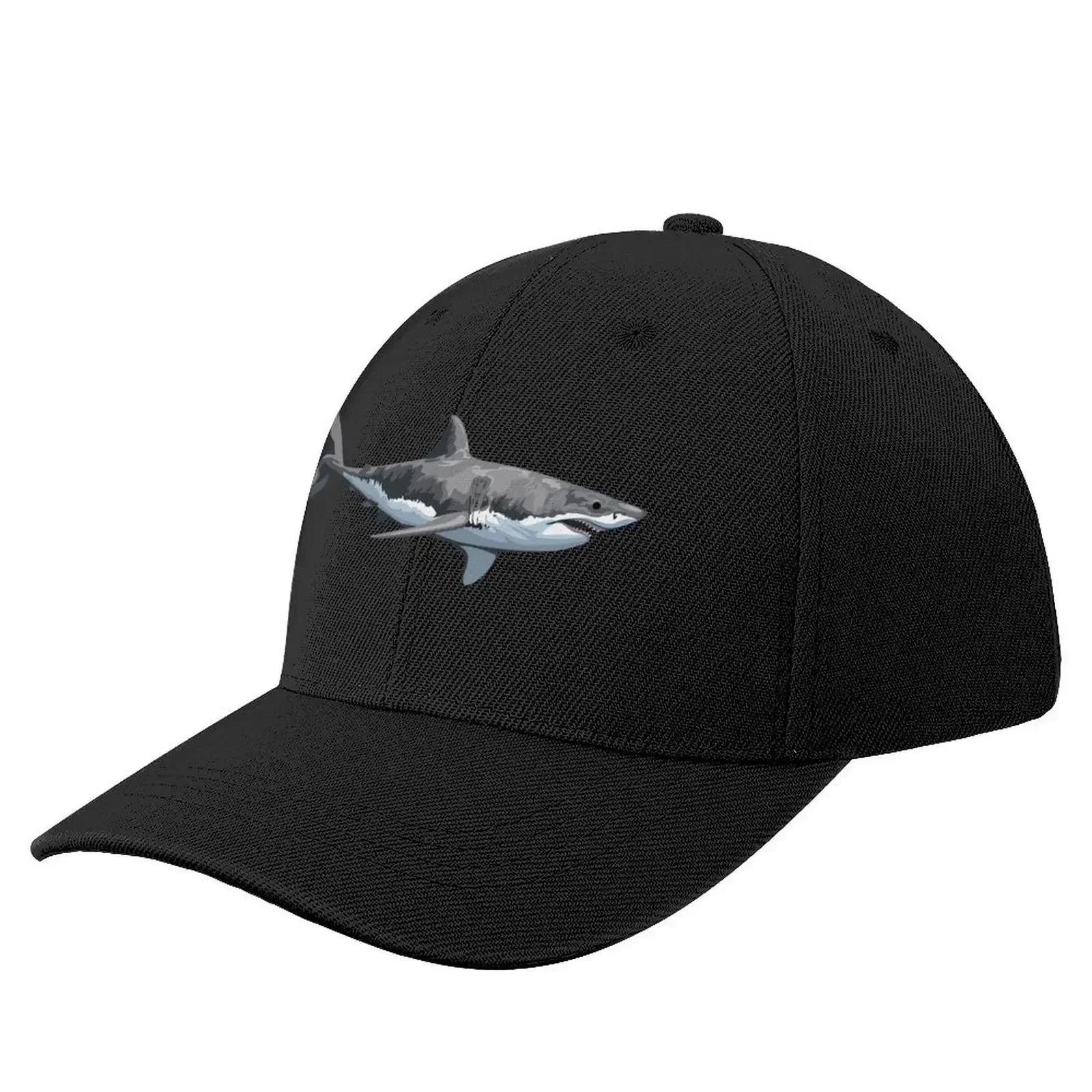 Great White Shark Baseball Cap Rugby Ball Cap Christmas Hat Anime Hat Mens Caps Women's