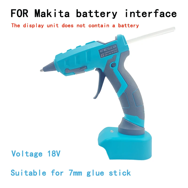 NL227C Wireless Hot Melt Glue Gun For Makita BL1830 For Milwaukee  For Black Decker For Dewalt DCB183 DCB609 Lithium Battery