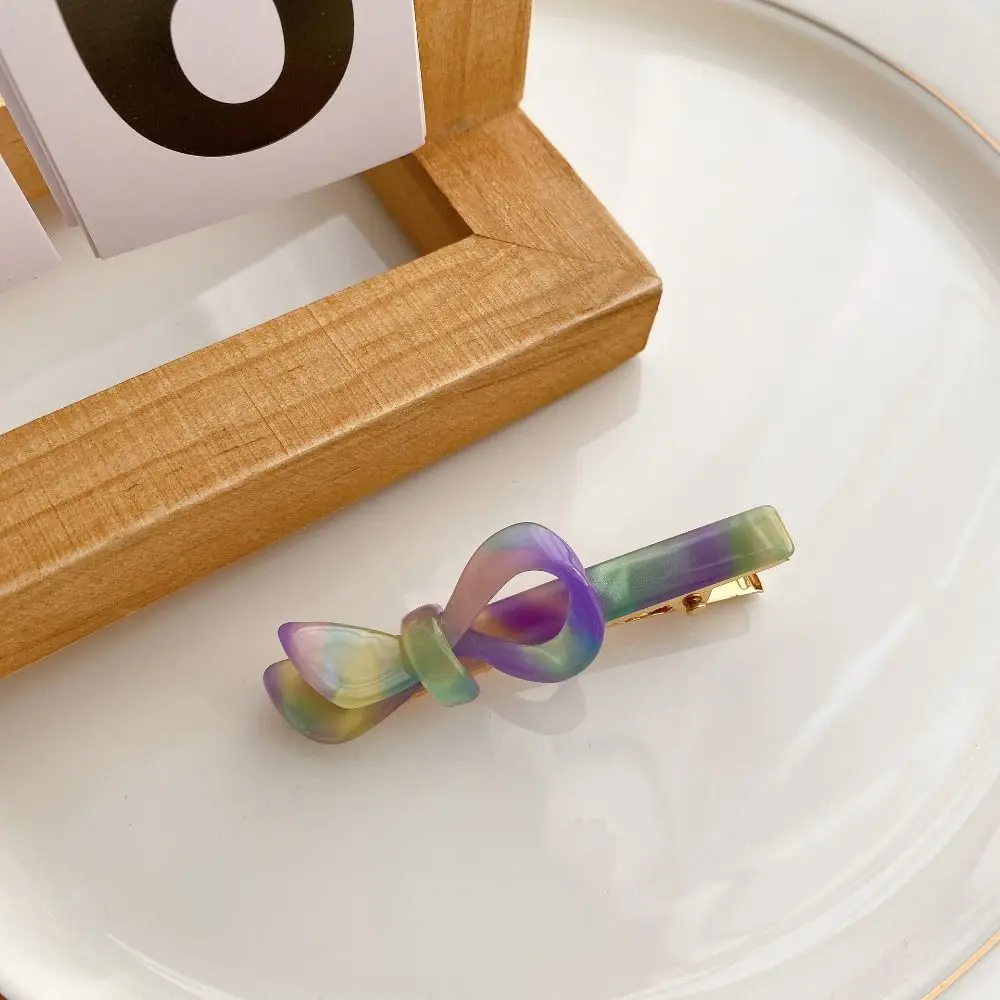 مشبك شعر من الأسيتات للنساء ، مشبك شعر جميل ، عقدة فيونكة أنيقة ، مشبك شعر للفتيات ، إكسسوارات أنيقة