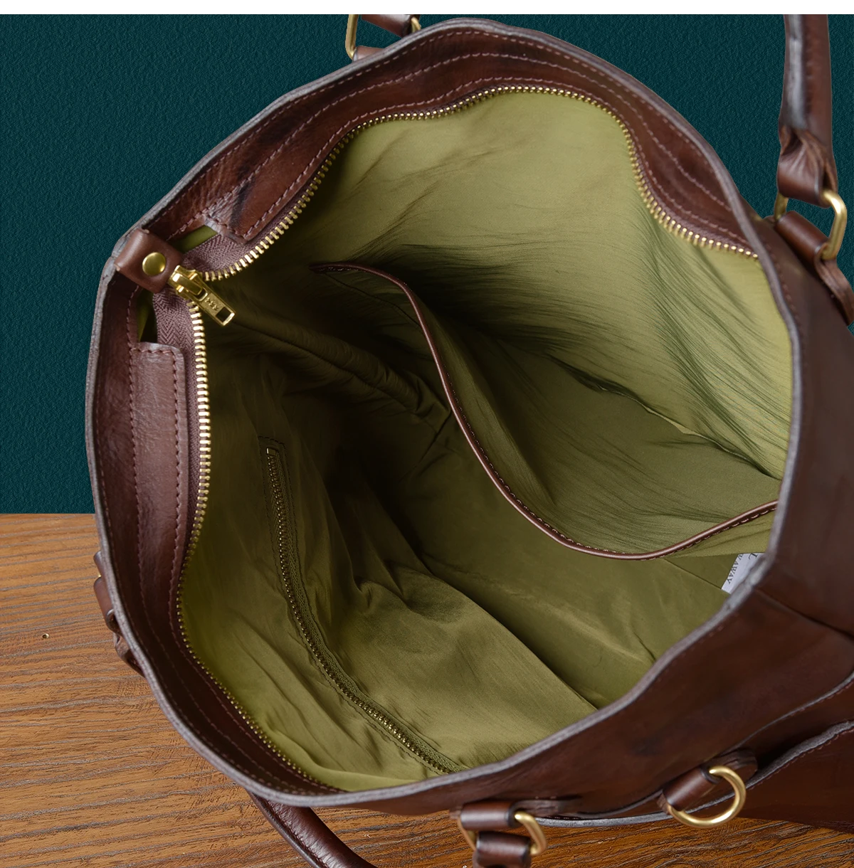 Vintage designer handmade first layer cowhide men's briefcase casual luxury genuine leather handbag women's work messenger bag