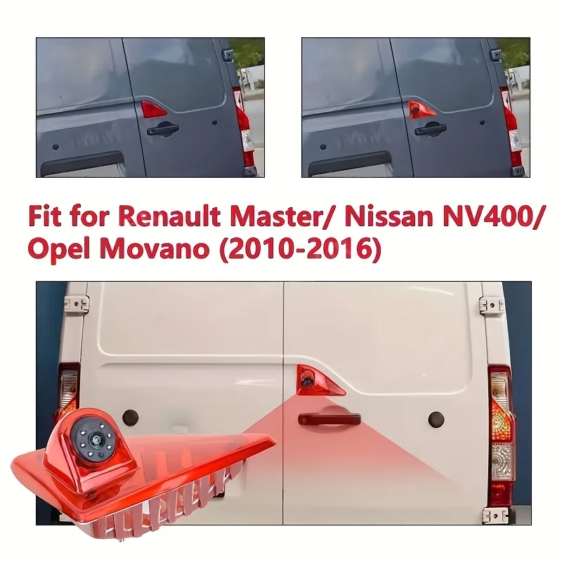 Ersatz-Hochmontierte Rückfahrkamera für die Rückansicht, für Opel Movano B, für Nissan NV400, und für Renault Master III.