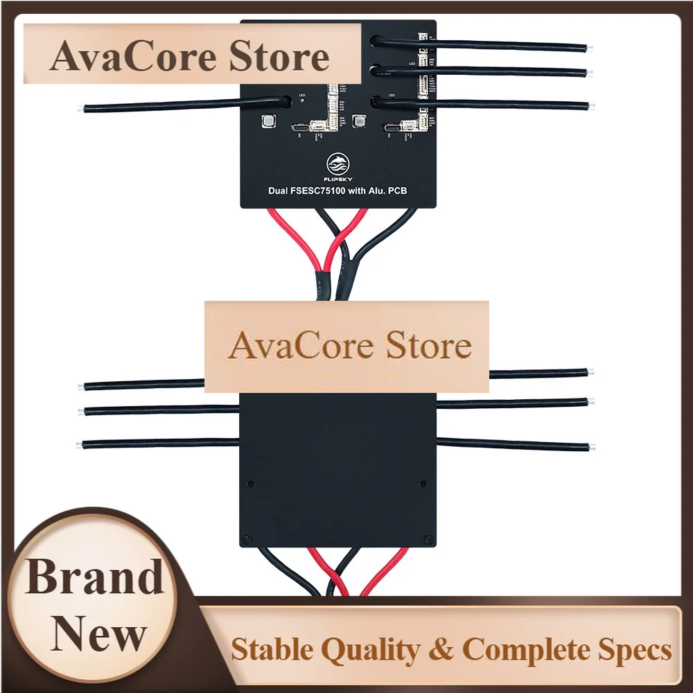 AvaCoreFlipsky Dual 75100 With Aluminum PCB Based On VESC For Electric Skateboard / Scooter / Ebike Speed Controller
