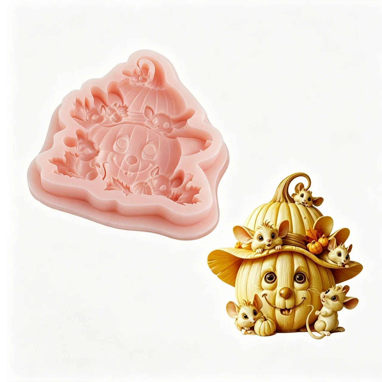 Halloween Wizard Hat Pumpkin Mouse Cooking Tools Silicone Mold For Baking Fondant Sugar Of Cake Decorating Kitchen Accessories