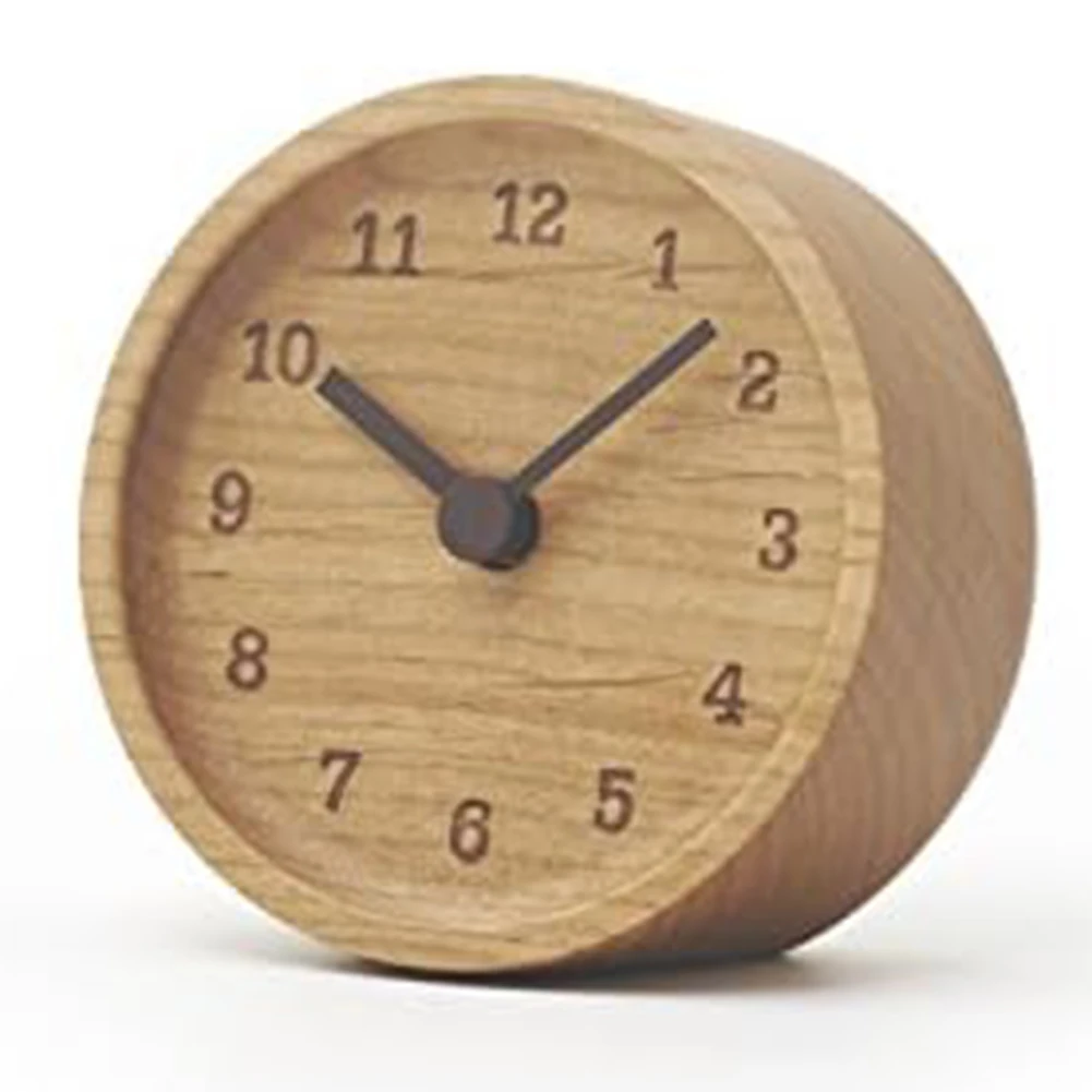 RefineFor D SoliFor D WooFor D Table Clock Offering Subtle Luxury anFor D Silent Performance for Home Interior For Decor