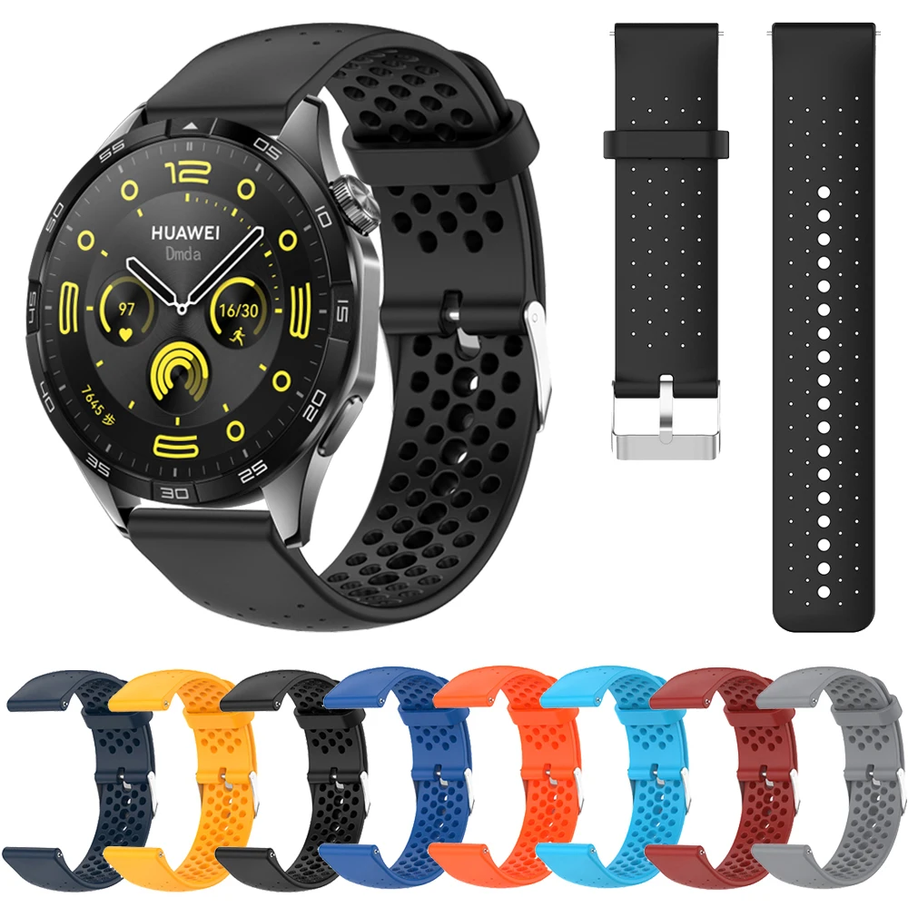 

Ремешок силиконовый для HUAWEI WATCH GT 4 Pro 46 мм Band GT 3 SE 2 42 мм HONOR Magic Watch 4 GS 3 Pro ES, сменный Браслет 22 мм 20 мм