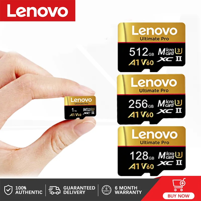 

Lenovo High Speed Micro TF SD Memory Card Stable Performancefor Camera Surveillance Devices 512GB 256GB 128GB Memory Card
