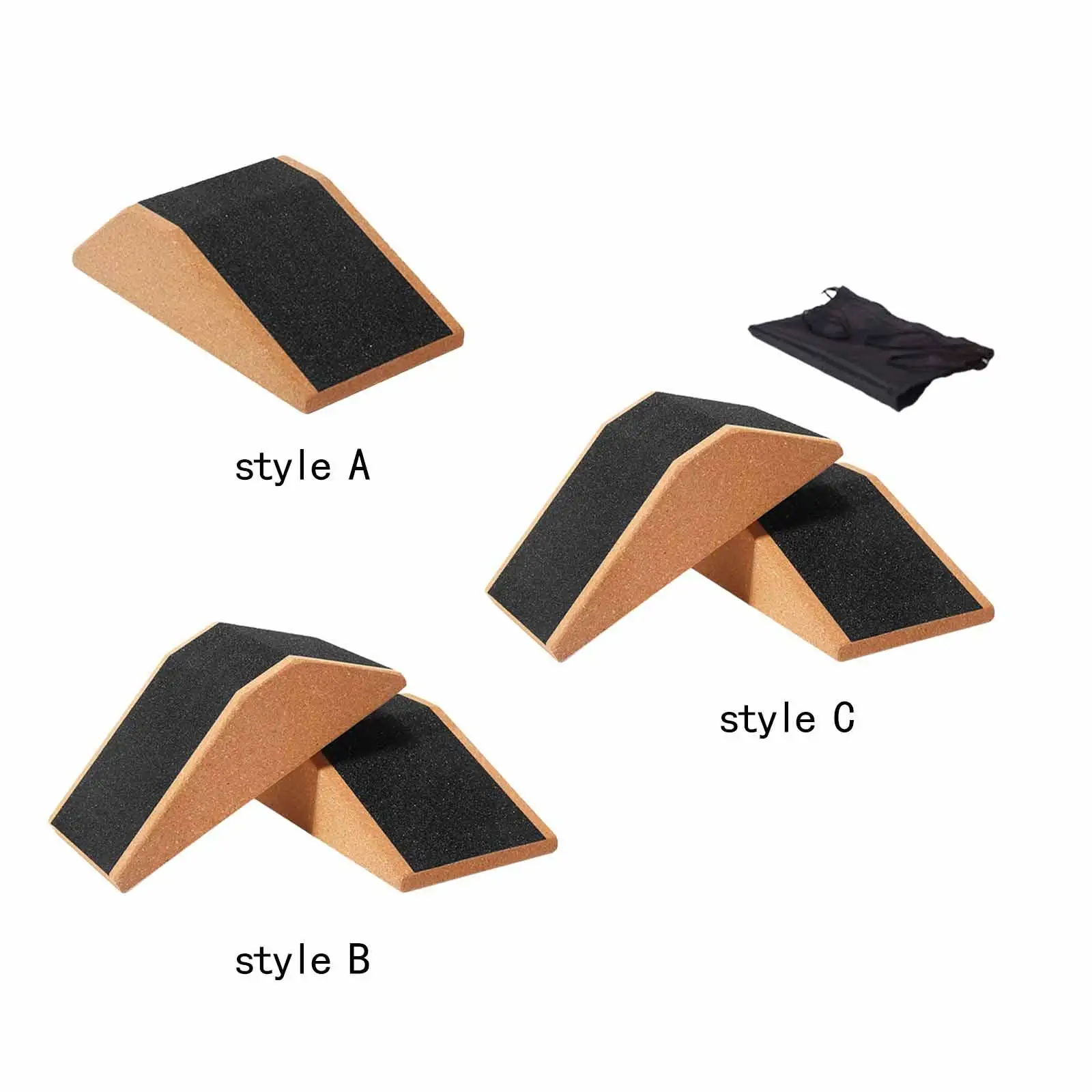 

Cork Squat Wedge Block Squat Ramp Professional Equipment Multipurpose Yoga Brick for Pilates Workout Indoor Sports Gym Fitness